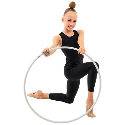Обруч для художественной гимнастики Grace Dance, профессиональный, d=70 см, белый