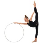Обруч для художественной гимнастики Grace Dance, профессиональный, d=75 см, цвет белый - Фото 5