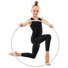 Обруч для художественной гимнастики Grace Dance, профессиональный, d=75 см, цвет белый - Фото 6