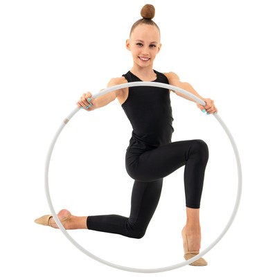 Обруч для художественной гимнастики Grace Dance, профессиональный, d=80 см, белый