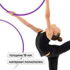 Обруч для художественной гимнастики Grace Dance, профессиональный, d=60 см, цвет фиолетовый - Фото 2