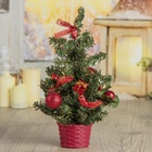 Искусственная ёлка настольная «Зимнее волшебство. Шарики», 25×15 см, ПВХ ветки отгибаются - Фото 3