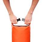 Гермомешок YUGANA, ПВХ, водонепроницаемый 10 литров, один ремень, оранжевый - Фото 12