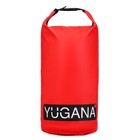 Гермомешок YUGANA, ПВХ, водонепроницаемый 15 литров, один ремень, красный - фото 8407970