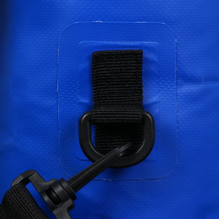 Гермомешок YUGANA, ПВХ, водонепроницаемый 20 литров, один ремень, синий - фото 1911316249