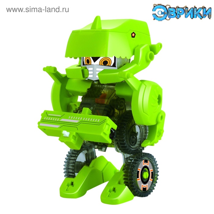 Робот 4 в 1 «Динобот», электронный конструктор, на батарейках - фото 51876990