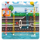 Настольная игра. Геоборд с доп. элементами «Машинки» 20х20 см - Фото 6