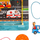 Настольная игра. Геоборд с доп. элементами «Машинки» 20х20 см - Фото 3