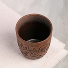 Стакан "Резной", декор, красная глина, 0.35 л, ручная работа - Фото 2