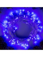 Гирлянда «Нить» 10 м, IP20, прозрачная нить, 100 LED, 8 режимов, 220 В, свечение синее 3556782 - фото 319929120