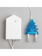 Гирлянда «Нить» 10 м, IP20, прозрачная нить, 100 LED, 8 режимов, 220 В, свечение синее 3556782 - фото 319929121