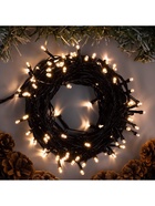 Гирлянда «Нить» 10 м, IP20, тёмная нить, 100 LED, 8 режимов, 220 В, свечение тёплое белое - Фото 6