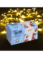 Гирлянда «Нить» 10 м, IP20, тёмная нить, 100 LED, 8 режимов, 220 В, свечение тёплое белое - Фото 9