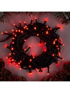 Гирлянда «Нить» 10 м, IP20, тёмная нить, 100 LED, 8 режимов, 220 В, свечение красное 3556794 - фото 319929134