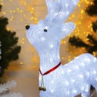 Светодиодная фигура «Олень гордый» 52×80×21 см, акрил, 80 LED, 8 режимов, 24 В, свечение белое - Фото 3
