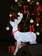 Светодиодная фигура «Олень гордый» 52×80×21 см, акрил, 80 LED, 8 режимов, 24 В, свечение белое 3613094