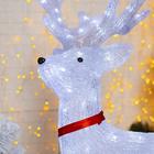 Светодиодная фигура «Олень» 60×100×35 см, акрил, 144 LED, 8 режимов, 24 В, свечение белое - Фото 3