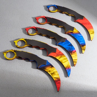 Деревянное оружие «Керамбит, мраморный градиент»