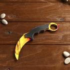 Сувенирное оружие из дерева «Керамбит, мраморный градиент» - Фото 2