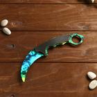 Деревянное оружие «Керамбит, изумрудные волны» - Фото 2