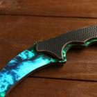 Деревянное оружие «Керамбит, изумрудные волны» - Фото 3