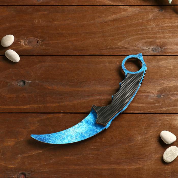 Сувенирное оружие из дерева «Керамбит, допплер» - фото 1906944770