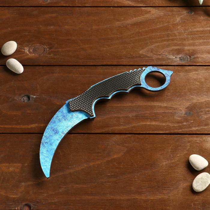 Сувенирное оружие из дерева «Керамбит, допплер» - фото 1906944771