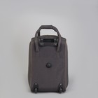 Чемодан малый с сумкой "Штрихи", отдел на молнии, с расширением, наружный карман, цвет чёрный/зелёный - Фото 2