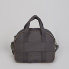 Чемодан малый с сумкой "Штрихи", отдел на молнии, с расширением, наружный карман, цвет чёрный/зелёный - Фото 8