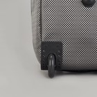 Чемодан малый "Клетка", 20", отдел на молнии, с расширением, наружный карман, 2 колеса, цвет серебро/черный - Фото 4