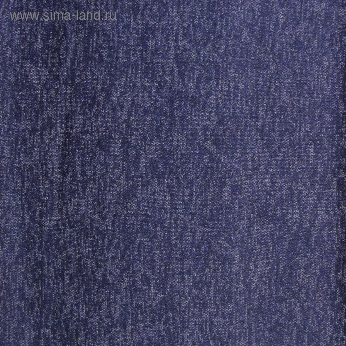 Трикотаж плательный, меланж, ширина 150 см, синий - Фото 1