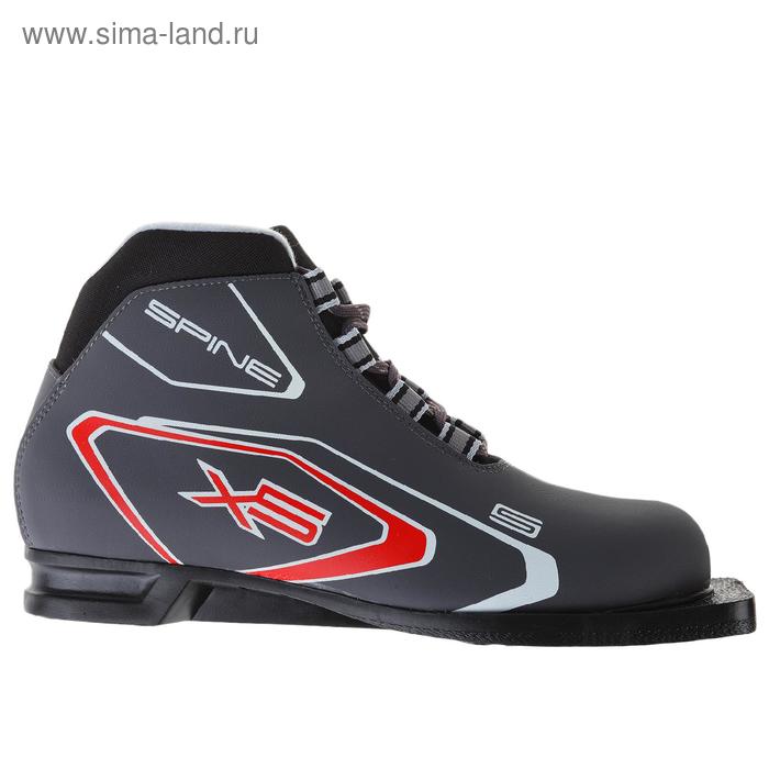 Ботинки лыжные SPINE X5 180, NN75, искусственная кожа, искусственная кожа, цвет чёрный, лого белый/красный, размер 35 - Фото 1