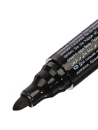 Маркер перманентный ErichKrause P-400, 0.8-2.2 мм, чернила на спиртовой основе светостойкие, водостойкие без ксилола, чёрный (комплект 12 шт) - фото 45404853