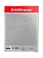 Маркер перманентный ErichKrause P-400, 0.8-2.2 мм, чернила на спиртовой основе светостойкие, водостойкие без ксилола, чёрный (комплект 12 шт) - фото 45404854