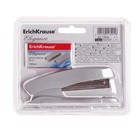 Степлер ErichKrause Elegance + скобы, № 10, до 20 листов, в блистере, встроенный антистеплер, синий, МИКС - Фото 5