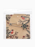 Булавка «Снежинка новогодняя» оригинальная, 7.5 см, цвет синий в чернёном серебре - Фото 6