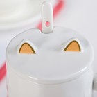 Кружка с керамической крышкой и ложкой «Инь и ян», 400 мл, цвет МИКС - Фото 5