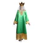 Карнавальный костюм "Царевна", атлас, платье, корона, р-р 44, рост 172 см, цвет зелёный - Фото 4