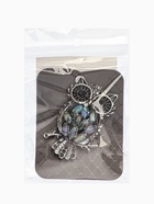 Брошь-кулон «Галиотис» филин ночной, цвет зелёный в чернёном серебре - фото 60775441