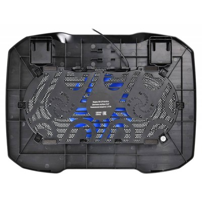 Подставка для ноутбука Buro BU-LCP156-B114, 15.6", 1xUSB, 1×140 мм FAN чёрная