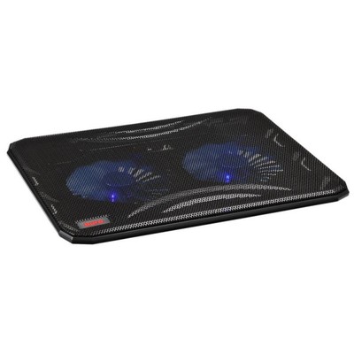 Подставка для ноутбука Buro BU-LCP156-B214, 15.6", 1xUSB, 2×140 мм FAN чёрная