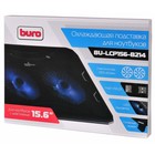 Подставка для ноутбука Buro BU-LCP156-B214, 15.6", 1xUSB, 2×140 мм FAN чёрная - Фото 4