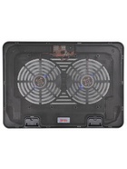 Подставка для ноутбука Buro BU-LCP156-B214H, 15.6", 2×USB, 2×140 мм вентиляторы, чёрная - Фото 2