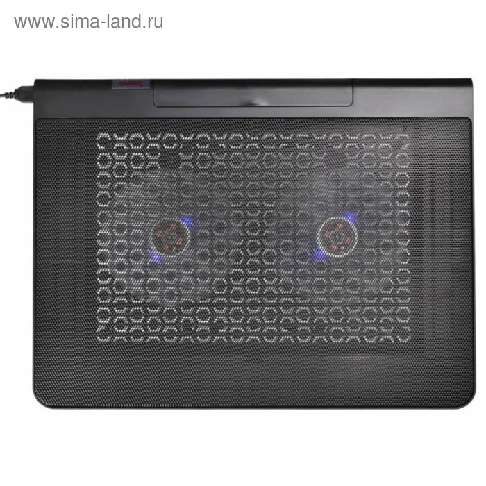 Подставка для ноутбука Buro BU-LCP170-B214 17" 2xUSB 2x 140ммFAN черная - Фото 1