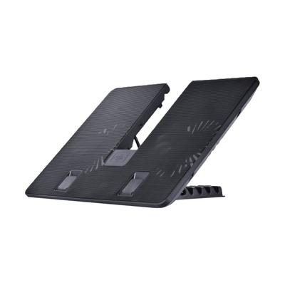 Подставка для ноутбука Deepcool U PAL (U-PAL), 15.6", регулировка наклона, 2 вентилятора, USB, черная