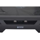 Подставка для ноутбука Titan TTC-G25T/B2 17" 20дБ 2xUSB 1x 200ммFAN черная - Фото 2