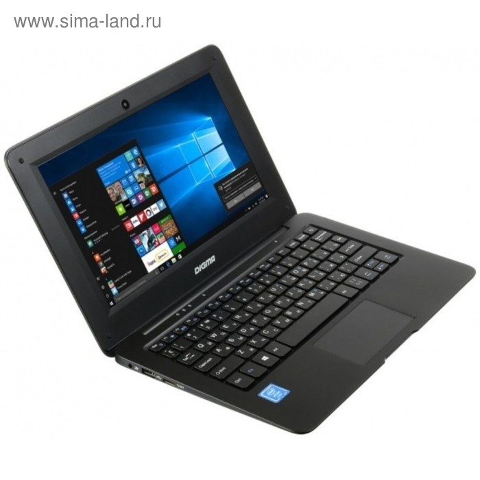Ноутбук Digma EVE 100 Atom X5 Z8350/2Gb/SSD32Gb/Intel HD400/10.1"/TN/WSVGA/W10 черный - Фото 1