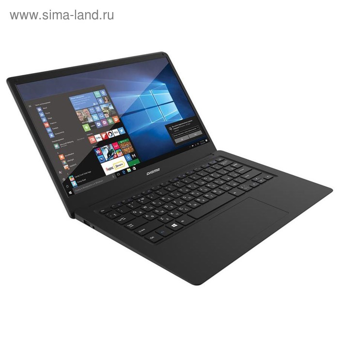 Ноутбук Digma CITI E401 Atom X5 Z8350/4Gb/SSD32Gb/Intel HD400/14.1"/TN/FHD/W10 черн-серебр - Фото 1
