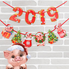 Гирлянда новогодняя "Тепла и уюта в 2019" на ленте - Фото 1