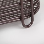 Сушилка для столовых приборов Доляна, 15,5×7,7×14 см, цвет коричневый - Фото 3